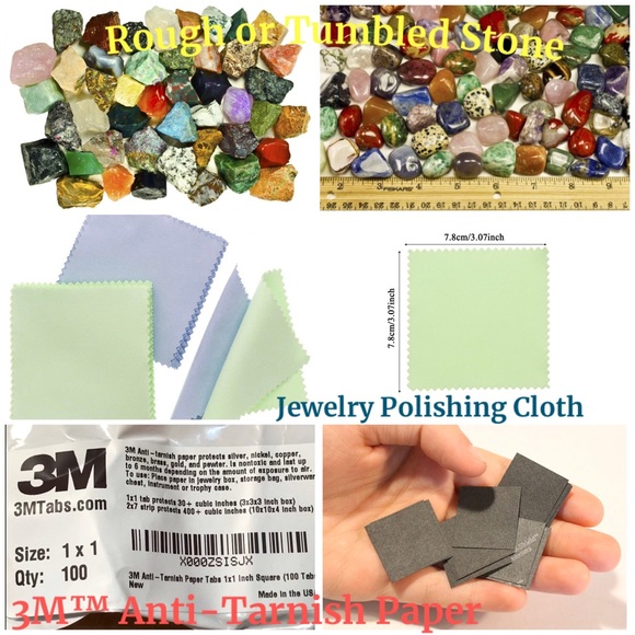 🤎💛TIGERS EYE (3 stone) Hoop Earrings💛🤎 - Picture 6 of 7